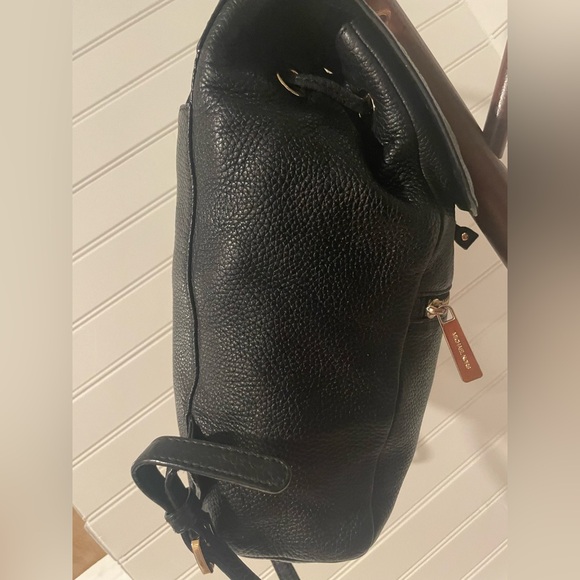 Michael Kors Black Pebbled Leather Backpack - Picture 6 of 14